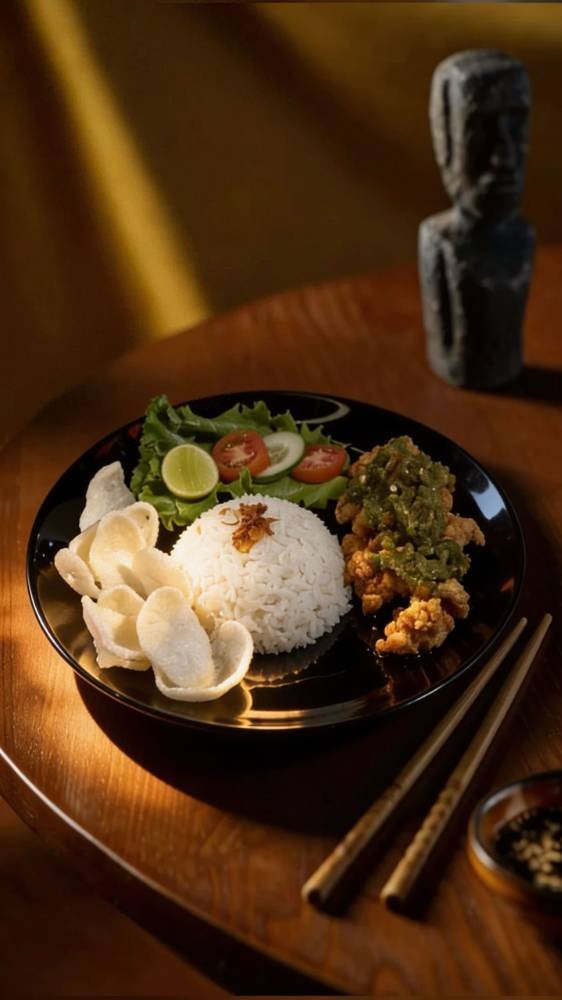 Nasi Kulit Cabe Ijo
