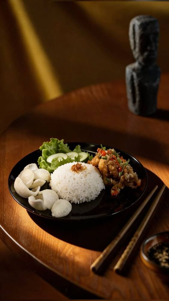 Nasi Kulit Cabe Garam
